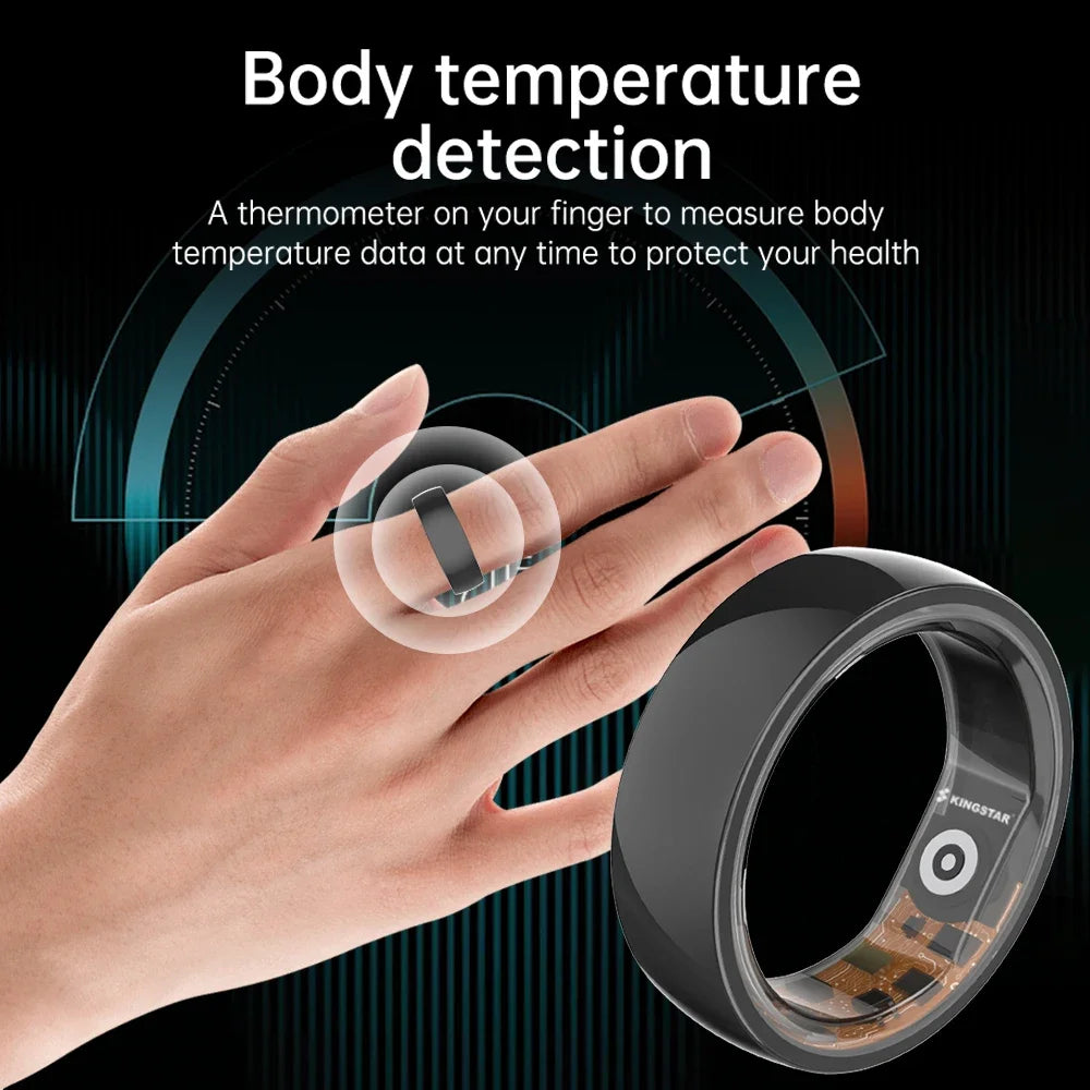 R01 Smart Fitness Ring 2024 Men Women Sports Health Monitoring 3ATM Waterproof Multi-sport Mode Smartring For Andriod IOS