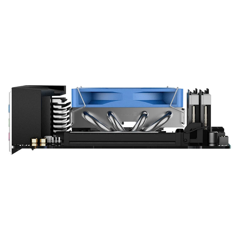 JONSBO HP-400 CPU Radiator Aluminum Alloy 9CM Fan Press Down 4 Pipes Thin Heat Sink
