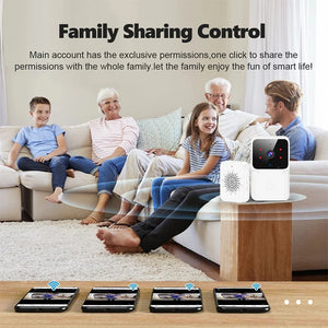 Tuya WiFi Video Doorbell Wireless HD Camera PIR Motion Detection IR Alarm Security Smart Home Door Bell WiFi Intercom for Home - Stereotech