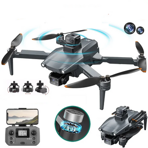 L600 PRO MAX Drone 4K Three-Axis PTZ HD Dual Camera Laser Obstacle Avoidance Brushless Motor GPS 5G WIFI RC FPV Quadcopter Toys - Stereotech