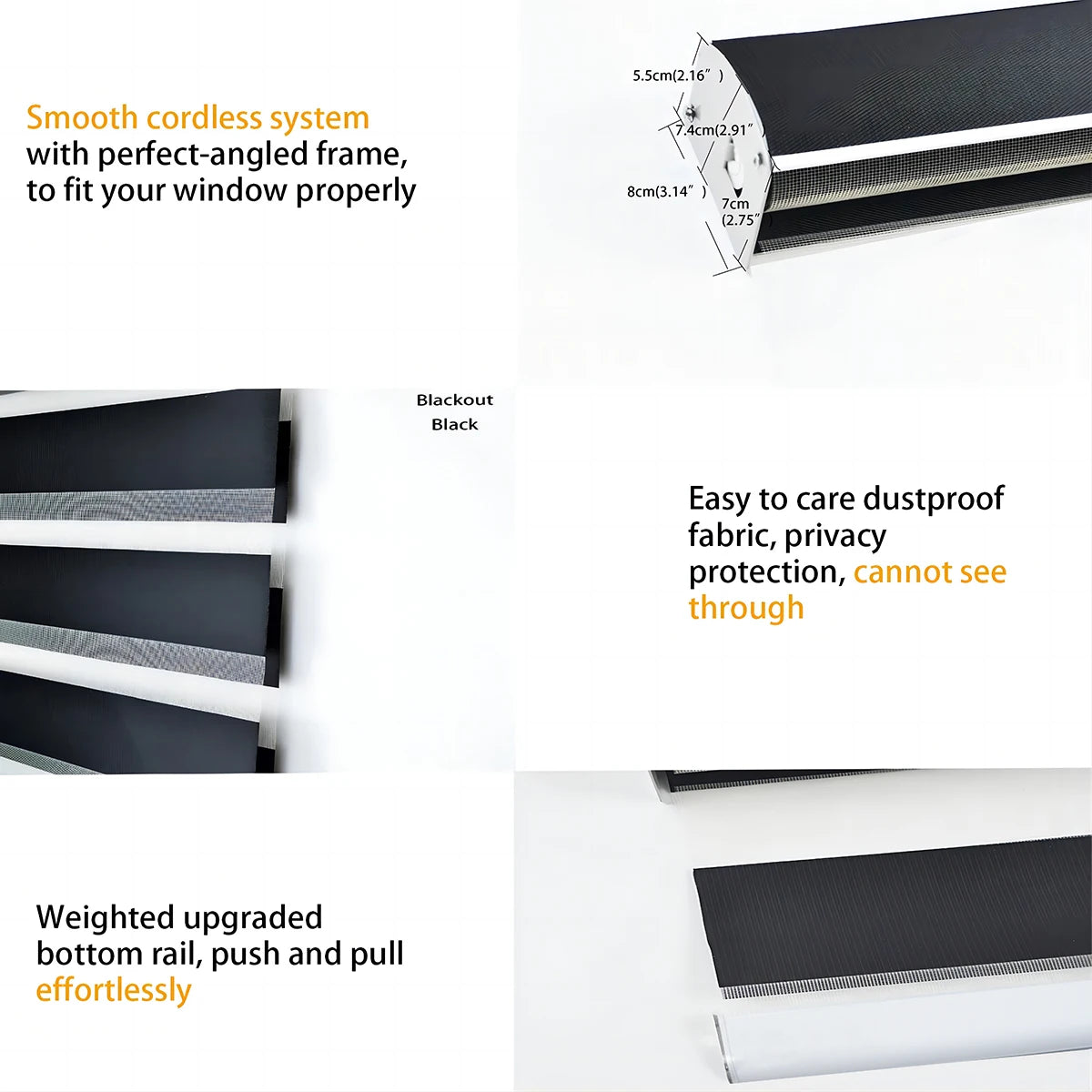 Shadzking Luxury Zebra Blinds Motorized for Window Blinds Roller Day and Night Privacy Protection Zebra Shades for Sliding Doors