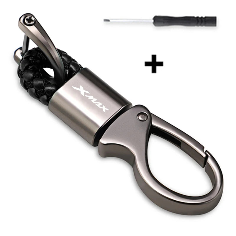 New For YAMAHA XMAX X-MAX 125 250 300 400 XMAX300 XMAX250 Accessories Custom LOGO Motorcycle Braided Rope Keyring Metal Keychain