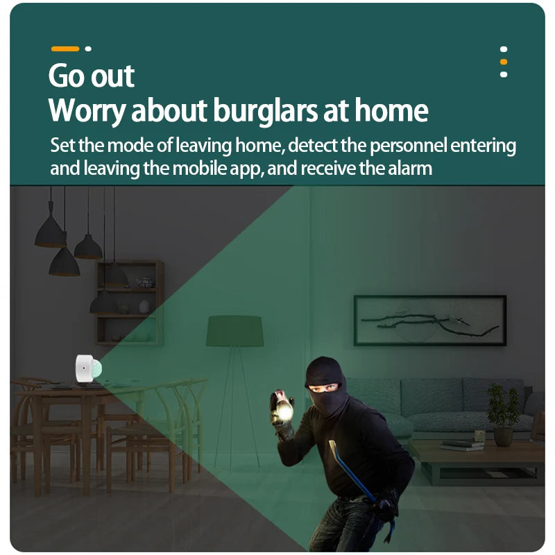 Tuya ZigBee Smart Human Body Infrared Detector PIR Motion Sensor Automation Wireless Mini Security with Smart Life Gateway Hub