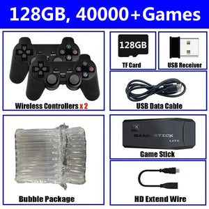 M8 Video Game Console 4K HD Built-in 20000 Games Wireless Controller TV Game Stick Retro Handheld Game Player Dropshipping