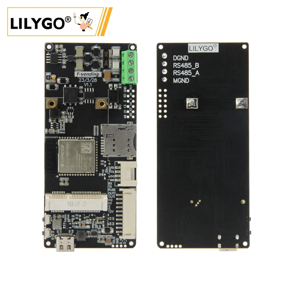 LILYGO® T-Vending ESP32-S3 IOT Development Board Integrated WiFi Bluetooth RS485 PCIe Interface Support T-PCIE SIM Modules Serie