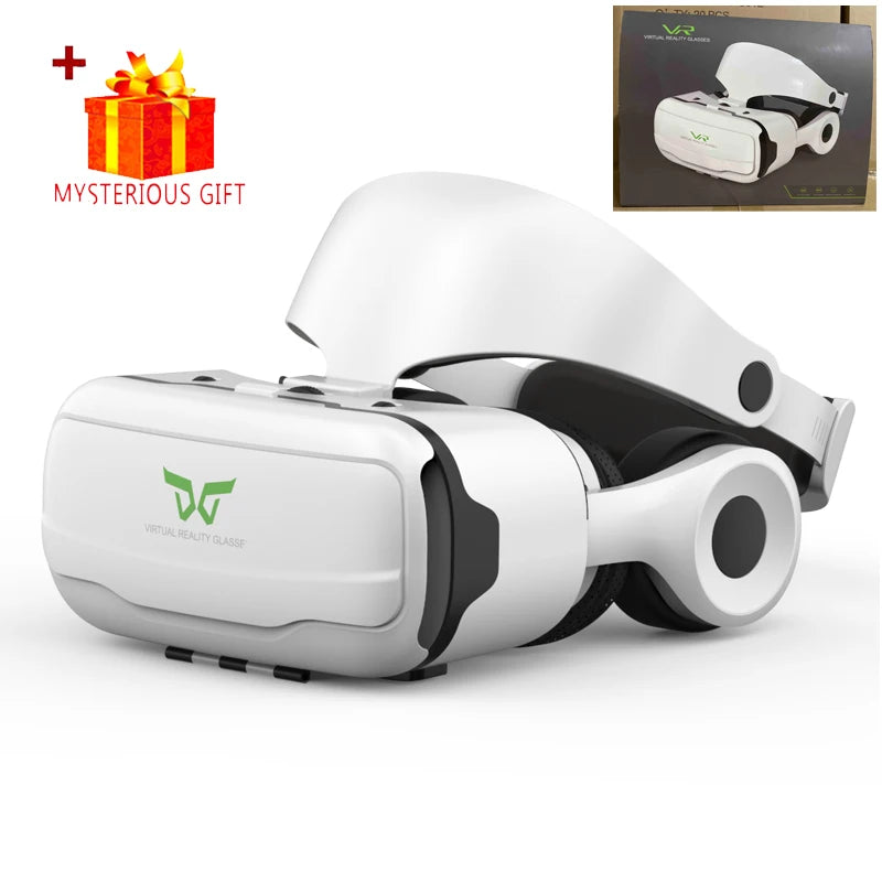 Top VR Glasses Headset 3D Virtual Reality Device Helmet Viar Goggle Lenses For Smartphone Smart Cell Phone Realidade Viewer