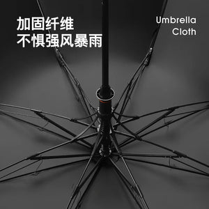 Two Fold Ring Buckle Hook Umbrella Large Size Reflective Strip Safety Umbrella Automatic Sunscreen UV Protection Women Sunshade