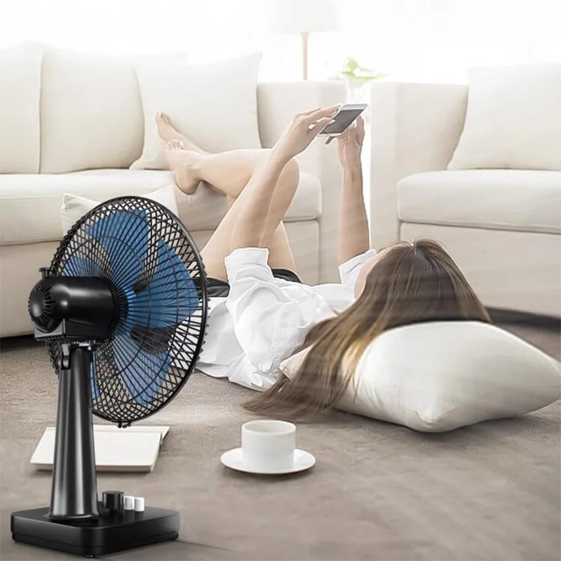 Electric Fan Desktop Home Silent Student Dormitory 16 Inch Large Table Fan Desktop Small Fan Shake Head Turn Page Floor Fan