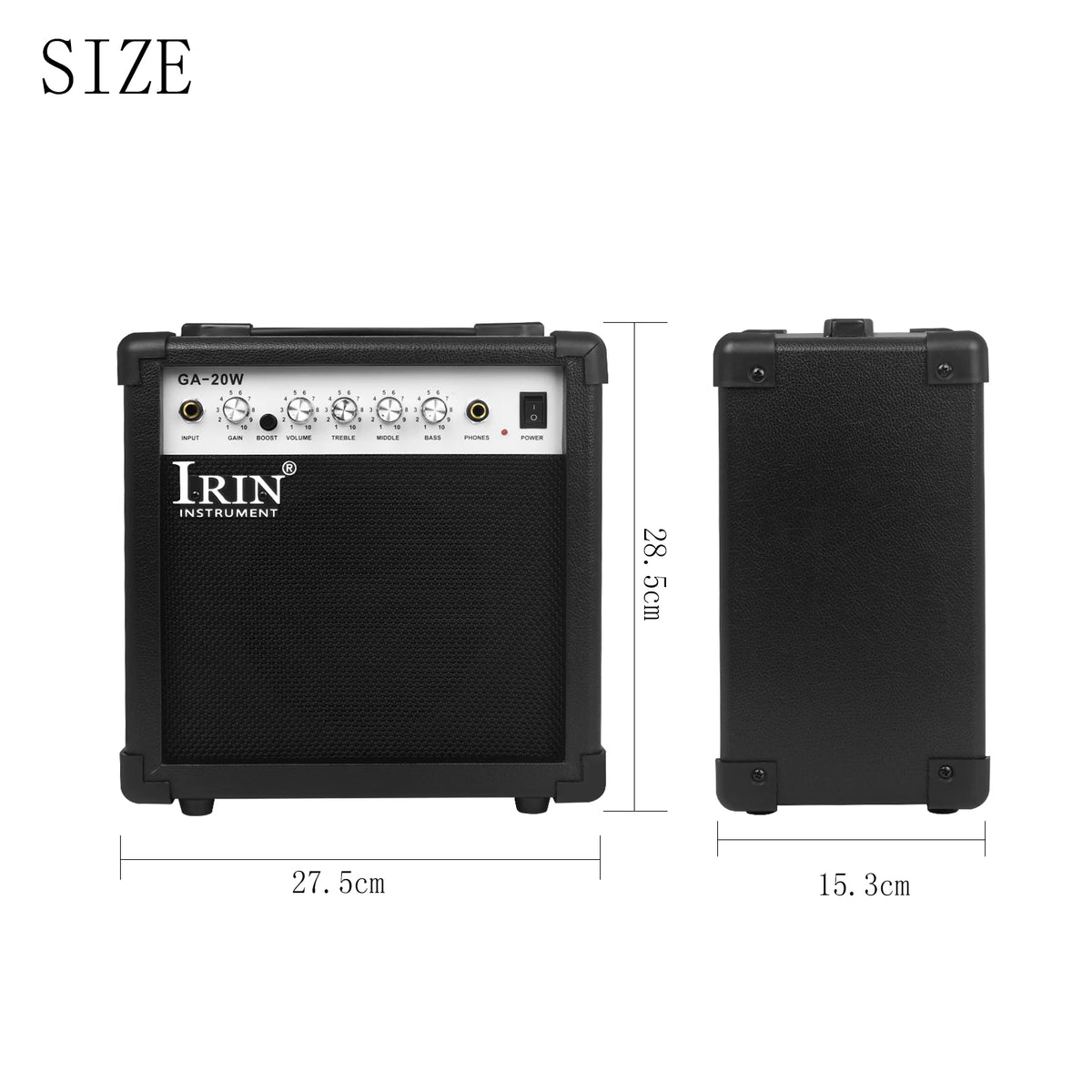 IRIN GA-20W Electric Guitar Speaker Bass Guitar Amplifier 4/5 Tuning 20W AMP Amplifier Loudspeaker Guitar Accessories &amp; Parts