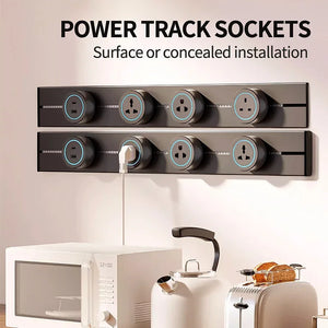 Power Track Socket Home Appliances Pop Electric Plug Adapter UK US EU Standard Wall Socket With Usb Embeded And Surface