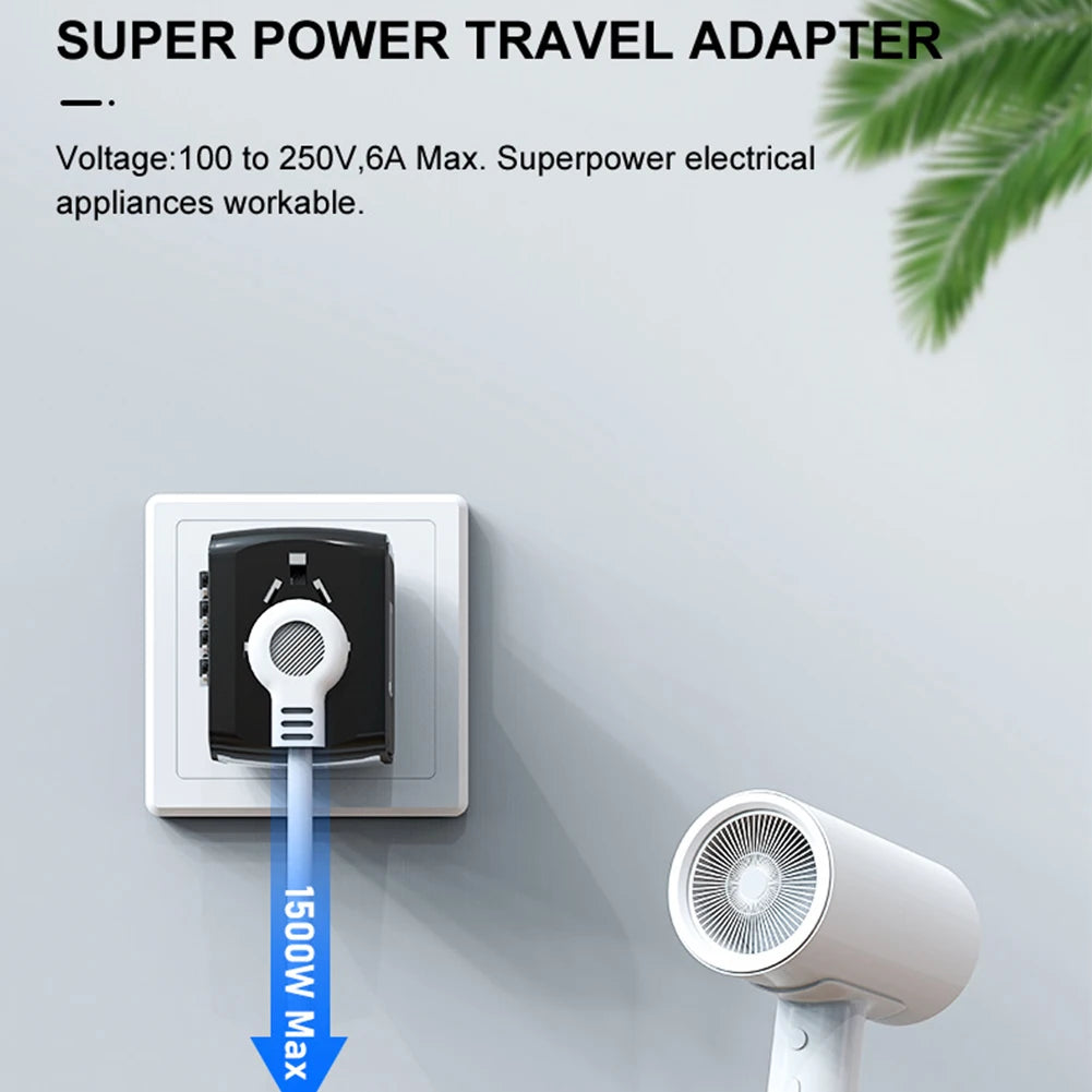 Universal Travel Plug Adapter - Stereotech