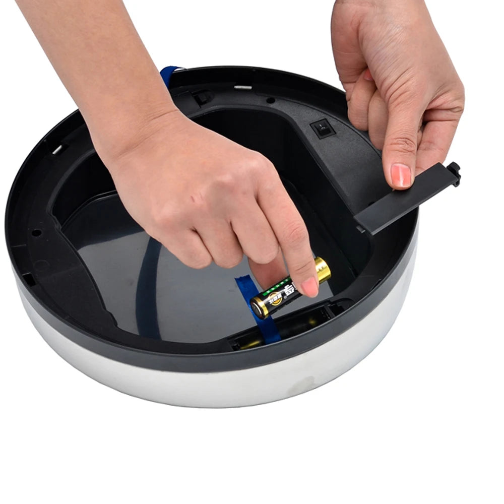 3 Liter Sensor Stainless Steel Dustbin Automatic Garbage Trash Can  Smart Waste Bin  Ash-bin Round Shape  Bathroom Accessories