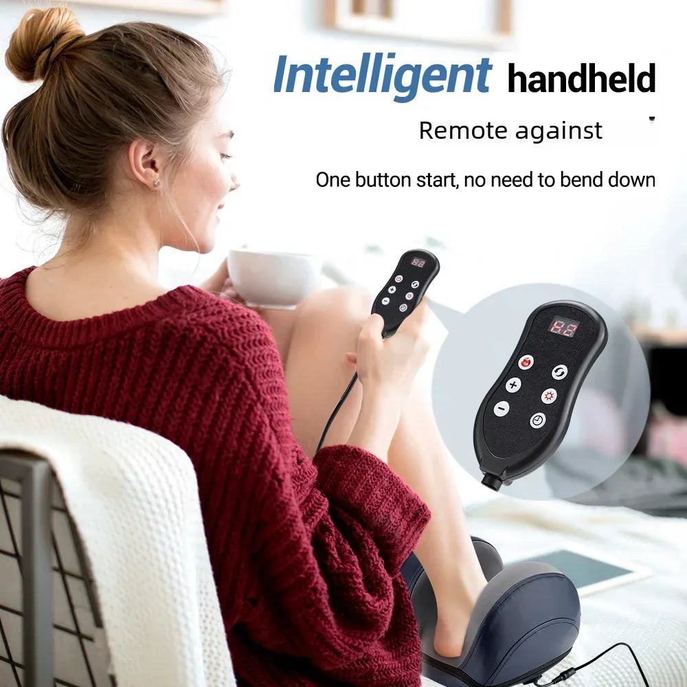 Electric Foot Massage Intelligent Calf Massage Device Kneading Massage Foot Care Hot Compress Deep Relaxation Relieve Fatigue - Stereotech