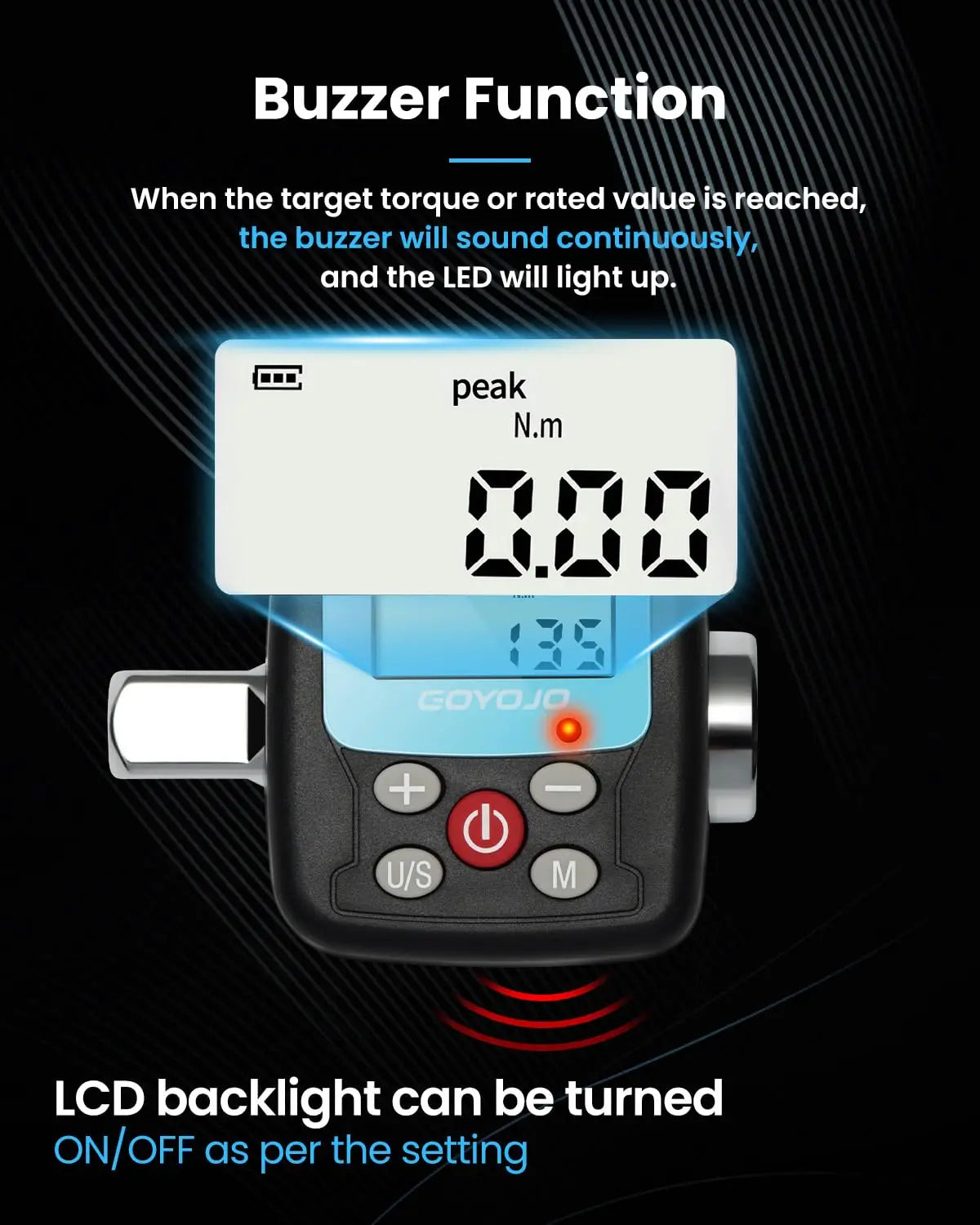 Professional Digital Torque Wrench 1/4&#39;&#39; 3/8&#39;&#39; 1/2 &#39;&#39; Electronic Torque Wrench Torque Adapter Bike Car Repair Hand Tools Set