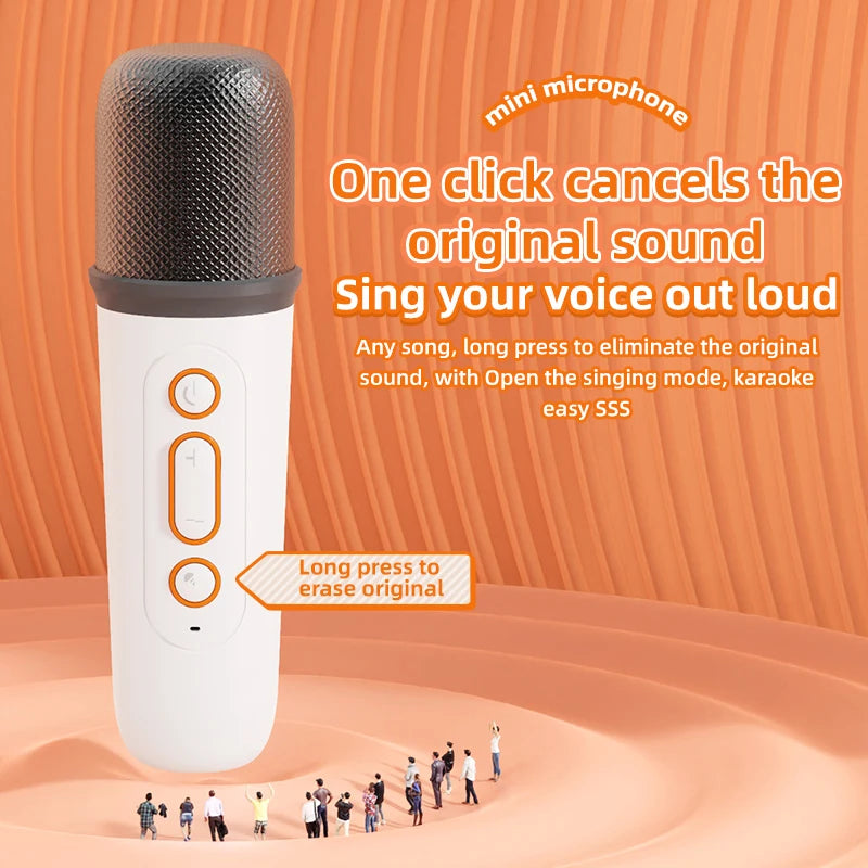 Y5 Karaoke Machine Portable Bluetooth 5.3 PA Speaker System with 1-2 Wireless Microphones Home Family Singing Children&#39;s Gifts