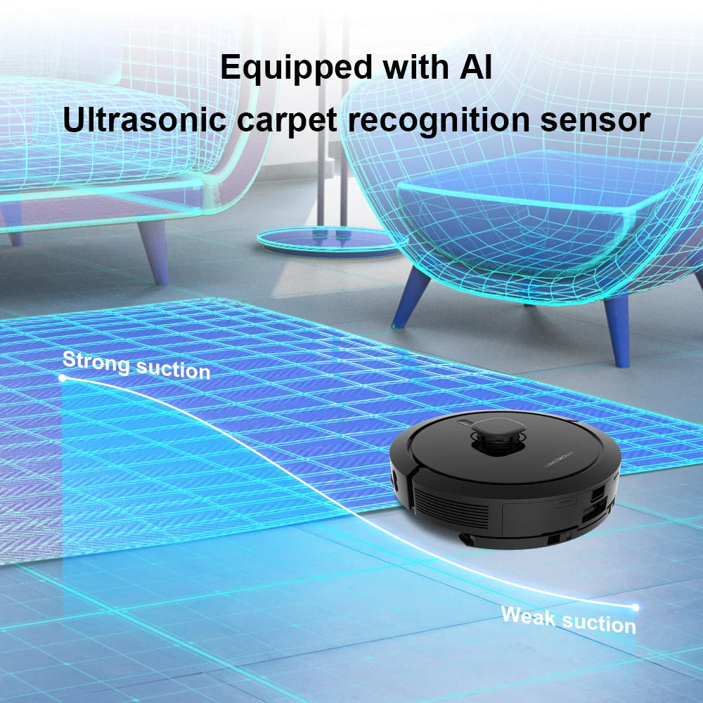 Liectroux G7 LDS Robot Vacuum Cleaner &amp; Mop Combo,Self Empty,Laser Lidar,Multi-floor Map,6.5KPa,Smart Home Wet Dry Appliance