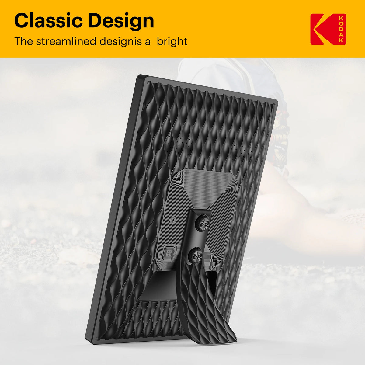 Kodak 10 inch Smart WiFi Digital Photo Frame, 800*1280HD Touch Screen, Supports Type-c Power Supply,Remote Transmission of Photo