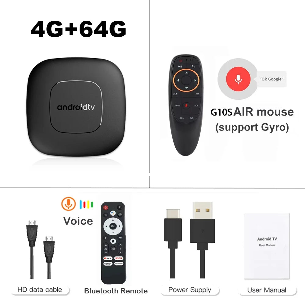 Android13 TV Box T11 Smart Home TV Allwinner H313 4K 8K 2.4G&amp;5G Dual Wifi 8GB 128GB Media Player BT5.2 Google Voice Set Top Box