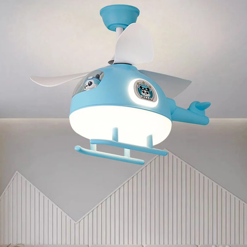 Modern ceiling fan lights, children&#39;s bedroom dining room ceiling fan lights, ceiling lights with led lights indoor lighting
