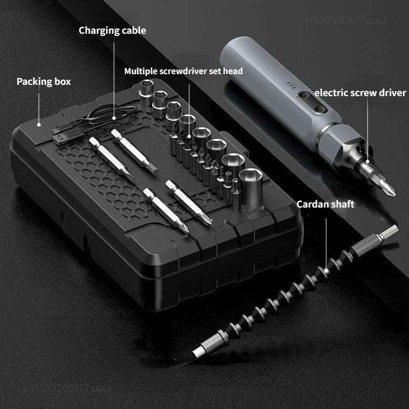 Xiaomi OULAIDE Electric Screwdriver Set Lithium Battery Rechargeable Household Maintenance Repair LED Electric Screw Driver Tool