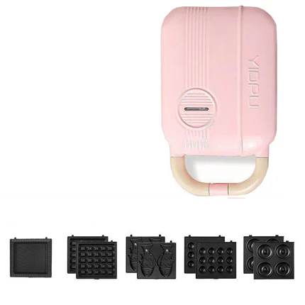 Mini Sandwich Machine Breakfast Maker Multi Cookers Toasters Electric Ovens Hot Plates Bread Pancake Waffle Donuts - Stereotech