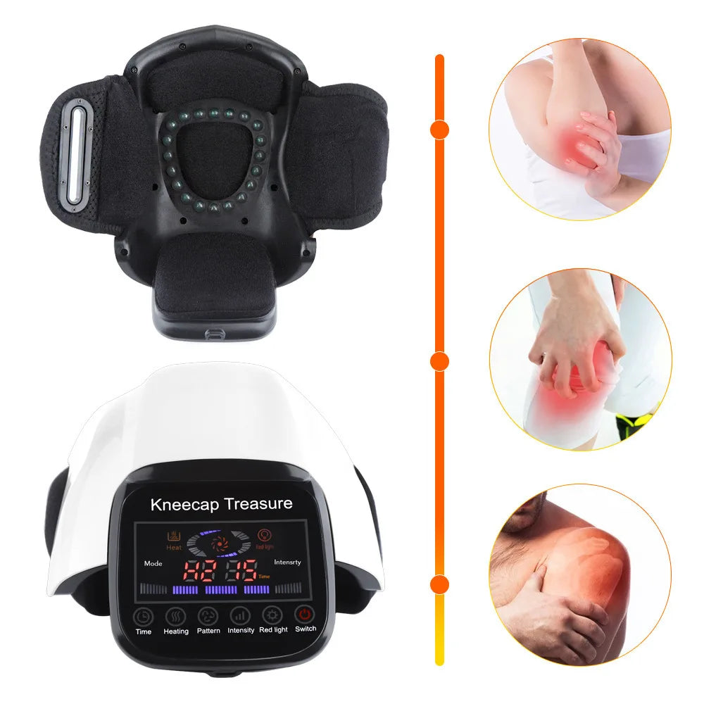 Electric Knee Protector Knee Massager Heating Compress Massager Joint Physiotherapy Instrument Arthritis Pain Relief Pad Massage