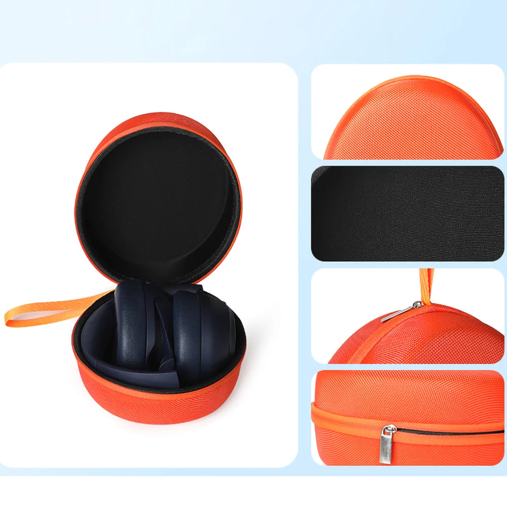 Portable Hard EVA Storage Bag for QCY 20 Pro/Haylou S35 ANC/Nokia Headphone Box Travel Carrying Case