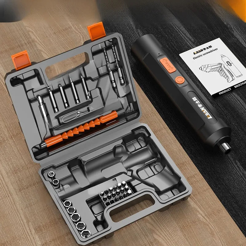 Electric Screwdriver Rechargeable Household Screwdriver Small Multi-Function Electric Screwdriver Lithium Battery Automatic Tool