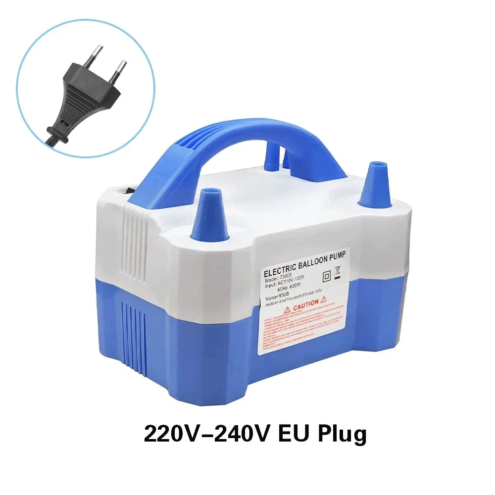 High-voltage Double-hole AC Portable Electric Balloons Pump US-Plug EU-Plug Balloon Air Pump Inflator For Wedding Birthday Party