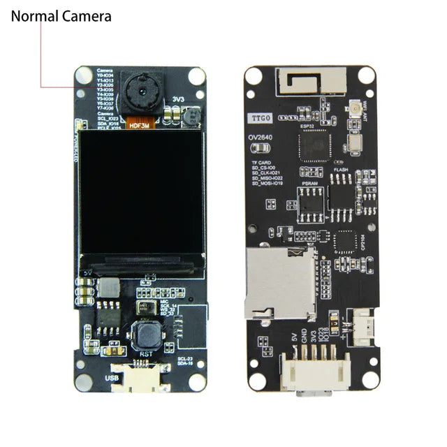LILYGO® TTGO T-Camera Plus ESP32-DOWDQ6 8MB SPRAM Camera Module OV2640 1.3 Inch Display Rear Camera