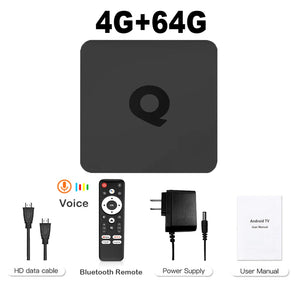 Android 14 TV Box Q1 ATV Quad Core H313 Dual Wifi 2.4G&5G BT 8K Video Set Top Box Ram 4GB 8GB Rom 64GB 128GB Audio Midea Player