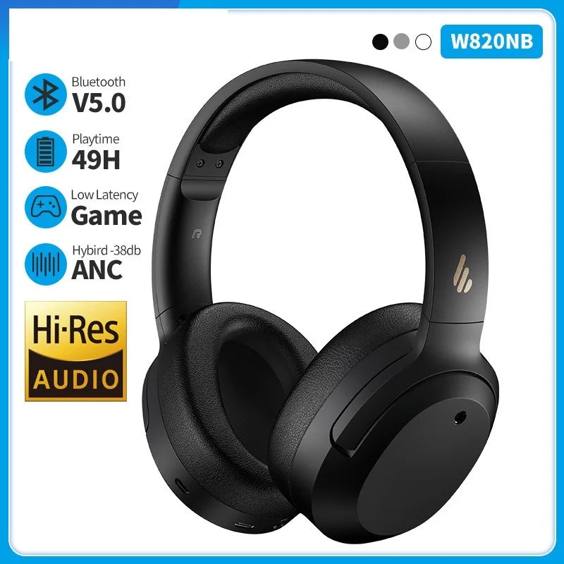 Top W820NB ANC Wireless Headphones Bluetooth Headsets Hi-Res Audio Bluetooth 5.0 40mm Driver Type-C Fast Charge Hybrid ANC - Stereotech