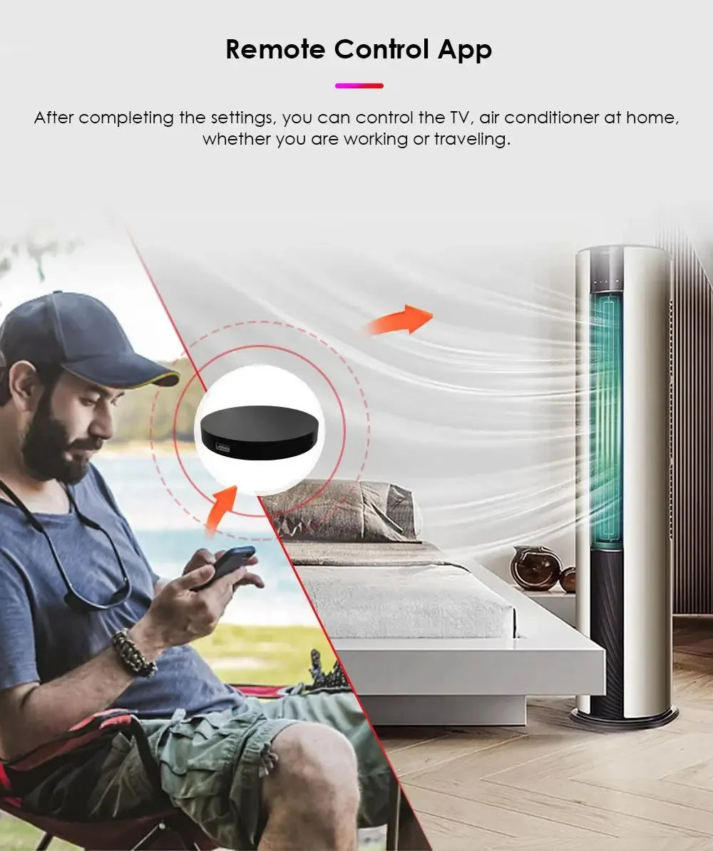 Tuya WiFi IR Remote Control Smart Universal Infrared Smart Home Control for TV DVD AUD AC Works with Alexa Google Home Alexa - Stereotech