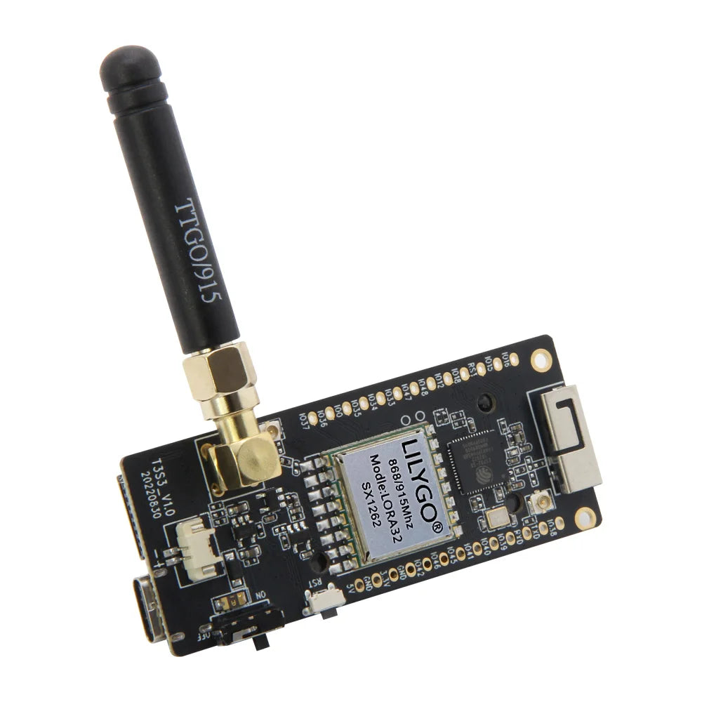 LILYGO® T3S3 V1.0 ESP32-S3 LoRa SX1280 2.4G Development Board WiFi Bluetooth Wireless Module 0.96 Inch OLED Display Type-C
