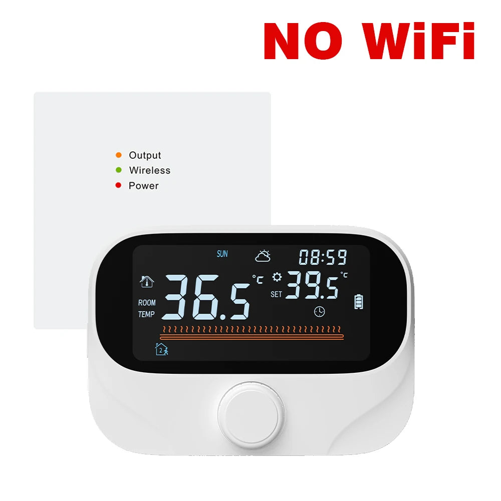 Tuya WiFi Smart Home Wireless Thermostat RF Battery Gas Boiler Water Heating Digital Temperature Controller Alexa Google Home