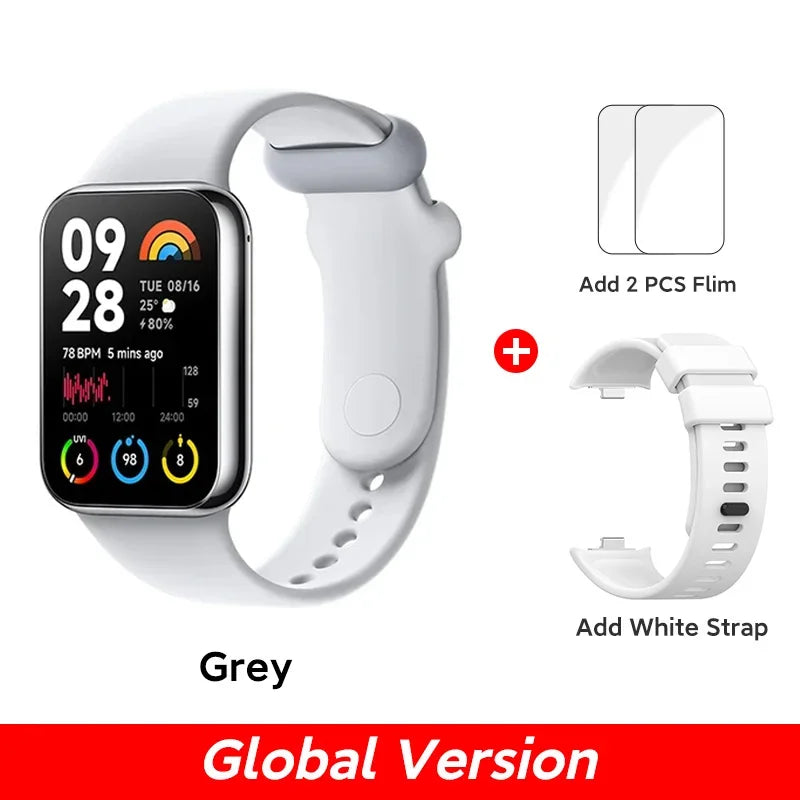 Xiaomi Mi Band 8 Pro Global Version Smart Wristband1.74&quot; Color Square AMOLED GNSS Blood Oxygen Heart Rate Monitor Bluetooth 5.3