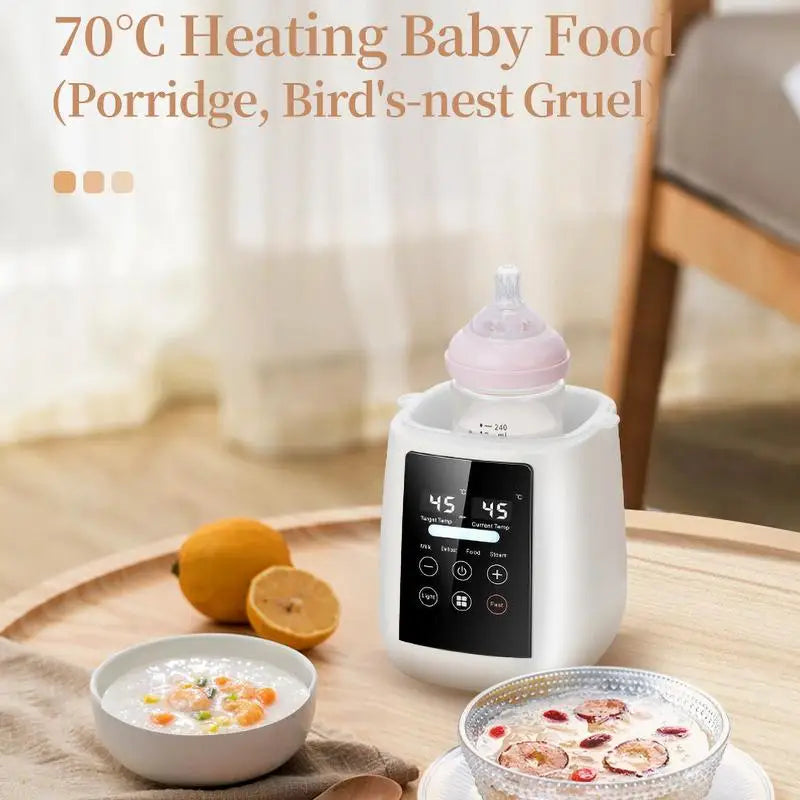 Baby Bottle Warmer Baby Milk Warmer Automatic Shutdown Breastmilk Heater Baby Food Heater Safe &amp; Fast Feeding Bottle Warmer For