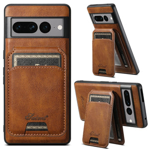 Luxury PU Leather Business Wallet Phone Case For Google Pixel 8 7 6 Pro 6A 7A  8A Magnetic Wireless Charging Card Holder Cover