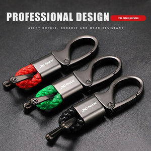 New For YAMAHA XMAX X-MAX 125 250 300 400 XMAX300 XMAX250 Accessories Custom LOGO Motorcycle Braided Rope Keyring Metal Keychain