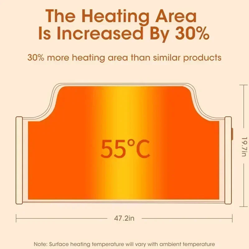 Winter Cushion Folding Electric Heater Leg Pad Portable Adjustable Thermostat Foot Warmer For Home Office Feet Heated Warm 2023