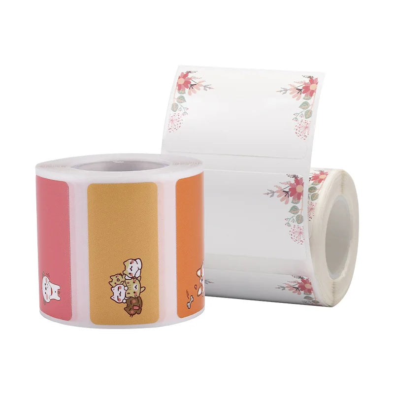 NIIMBOT B21 B3S B203 Label Pasting Lovely Color Label Machine Printing Paper Three Anti Thermal Label Paper Self-adhesive Color - Stereotech