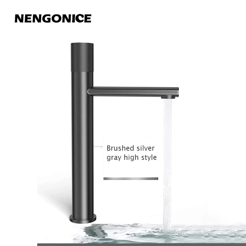 Bathroom basin mixer faucet washbasin shower room  counter basin ceramic toiletries smart Bath wc  tapple hot &amp; cold matt black