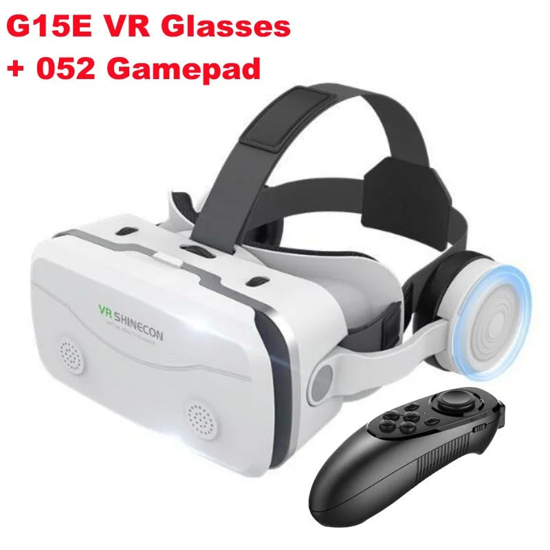G15E VR Glasses IMAX 3D Movies Virtual Reality VR Glasses Google Cardboard Box VR Helmet for 4.7-7&quot; Phone,Support Game Joystick