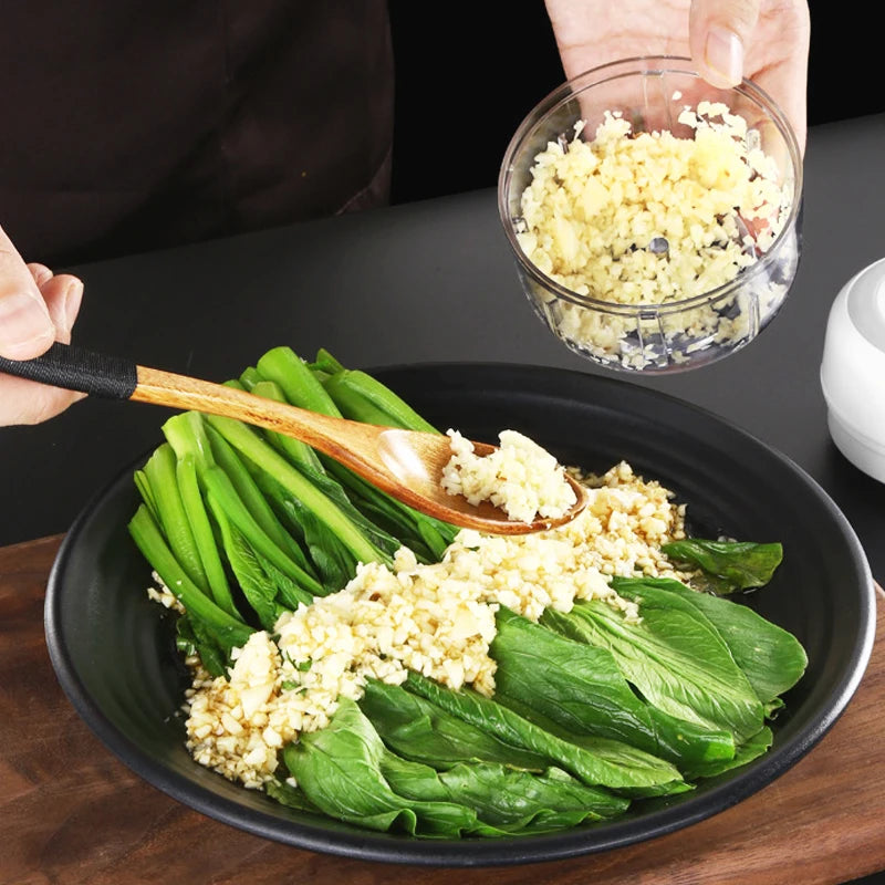 Electric Mini Garlic Masher Blender USB Food Vegetable Processor Chili Chopper Masher Machine Meat Masher Garlic Mixer Foy Home - Stereotech