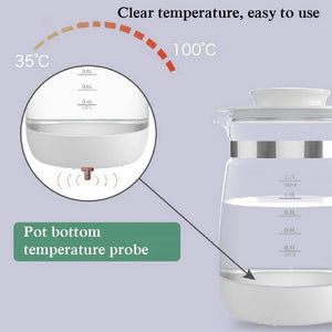 1200ML Infant Thermostatic Milk Regulator Baby Kettle Keep Warm 24 Hours Hot Water Smart Insulation Pot Milk Powder Warmer