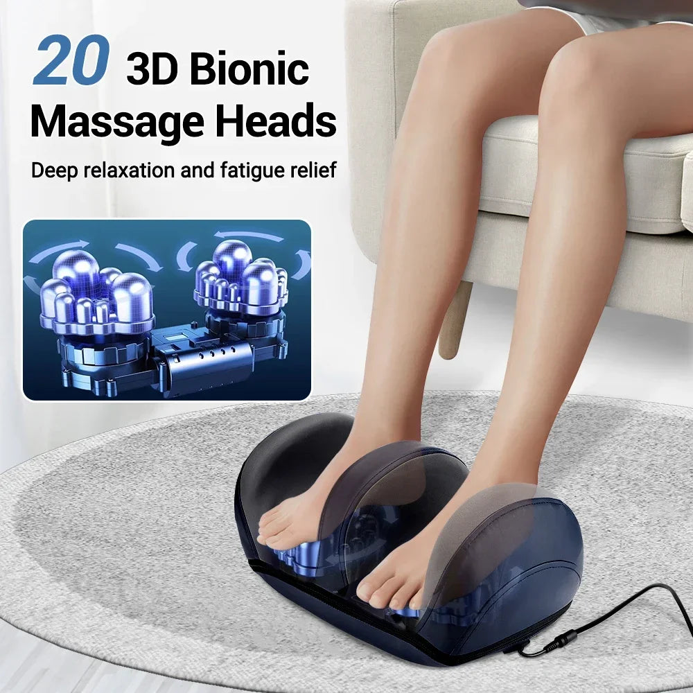 Electric Foot Massage Intelligent Calf Massage Device Kneading Massage Foot Care Hot Compress Deep Relaxation Relieve Fatigue - Stereotech
