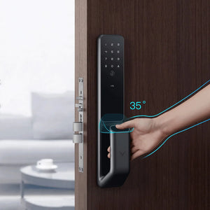 Global Version Lockin Smart Door Lock S30 Pro Push-pull Model Fingerprint Password Unlock Detect Alarm Work with Mijia App