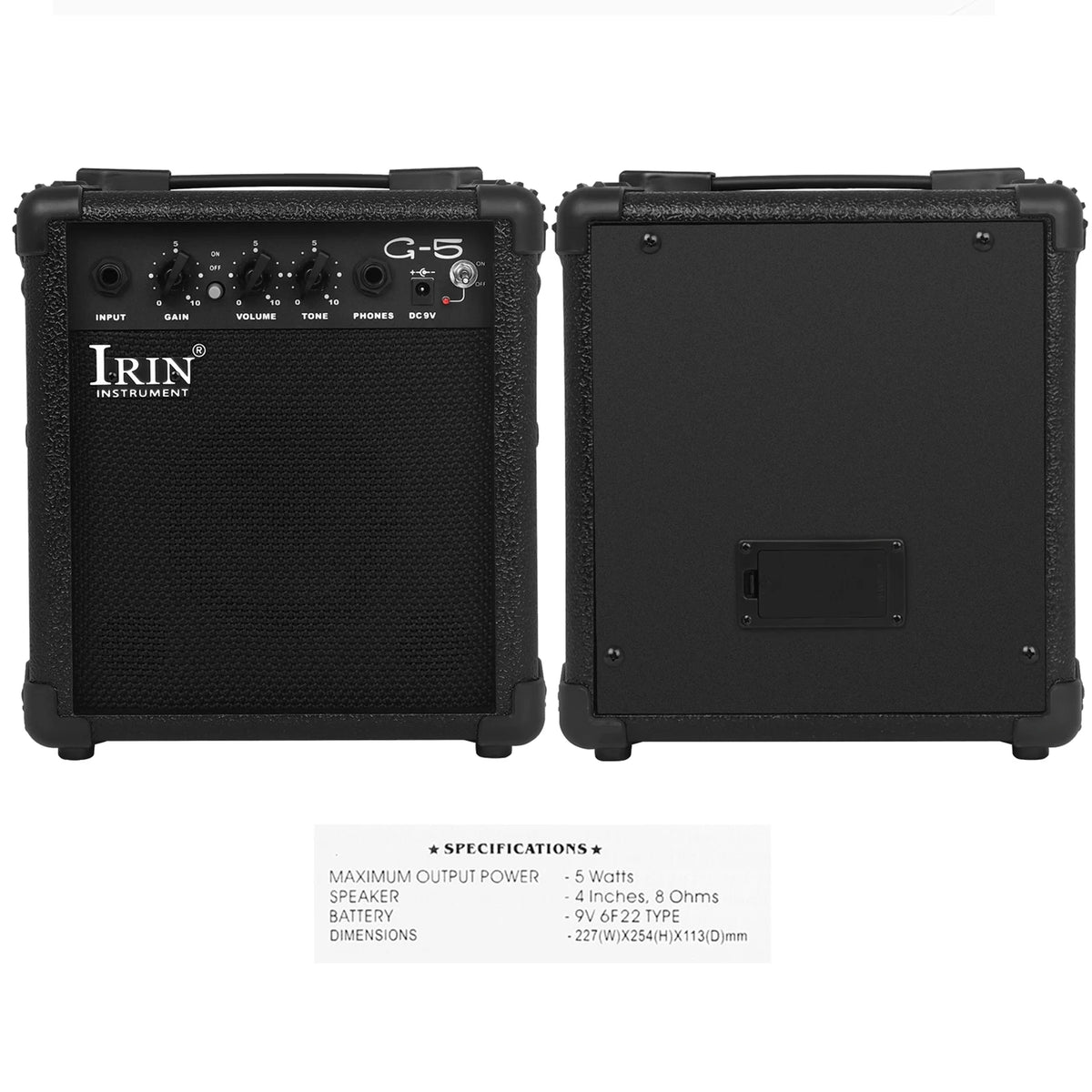 IRIN GA-20W Electric Guitar Speaker Bass Guitar Amplifier 4/5 Tuning 20W AMP Amplifier Loudspeaker Guitar Accessories &amp; Parts