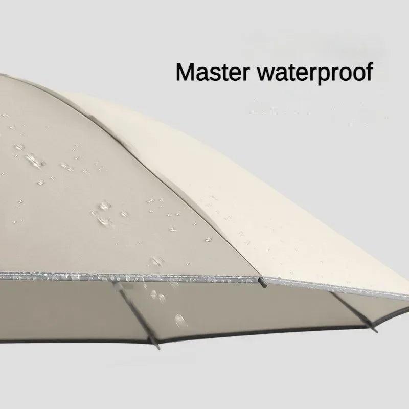 Reverse Buckle Automatic Folding Rain Umbrella for Men, Reflective Strip, Windproof, Outdoor Sports, Sun Umbrellas Women Parasol