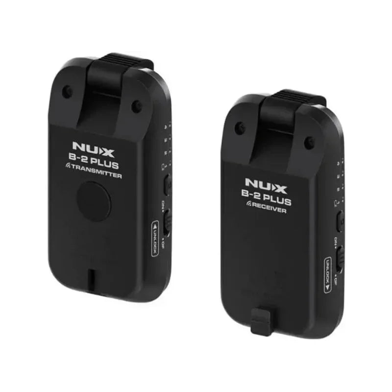 NUX B-2 Plus Wireless Transmitter Wireless Guitar Transmitter 2.4GHz Microphone 60ft Line Of Sight